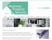 Tablet Screenshot of kearsneypropertyservices.com